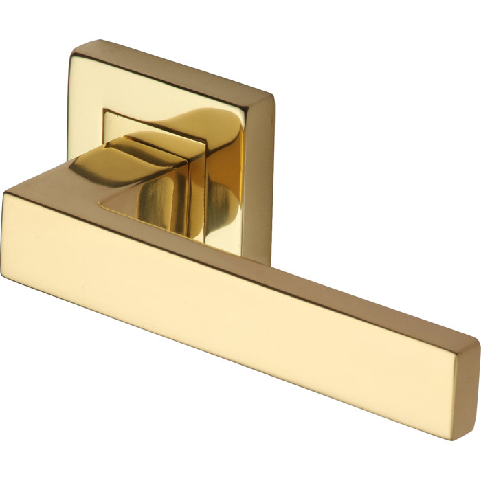 Heritage Brass Square Rose Door Handle & Reviews Wayfair.co.uk